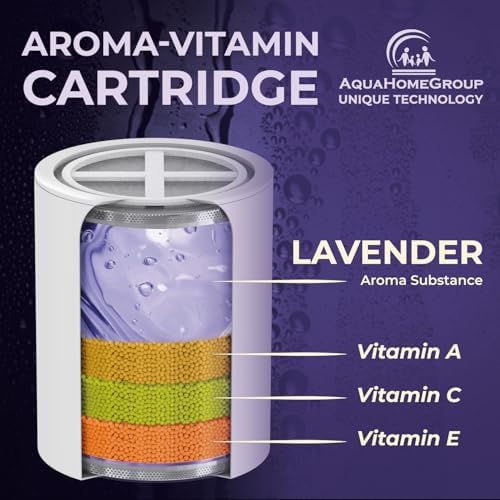 AquaHomeGroup Vitamin C E A Cartridge, Lavender Aroma, Reduces Chlorine - Image 2
