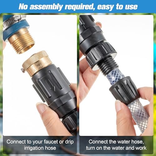 1 PC 25PSI Drip Irrigation Faucet Adapter Kit 1/2" Tubing to 3/4" Faucet - Image 6