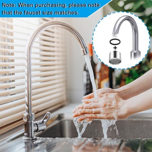 8 Pcs Faucet Aerators Replacement Parts Kitchen Sink with Gaskets - Image 3