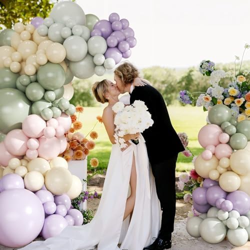 124 Pastel Balloon Arch Kit for Wildflower Baby Shower Birthday Decorations - Image 7