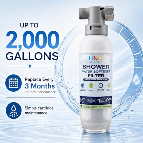 H&G Lifestyles Shower Water Softener Filter Replacement Cartridge - Image 4