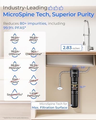 Waterdrop 15UA-PF Under Sink Water Filter System, Reduce 80+ Impurities - Image 3