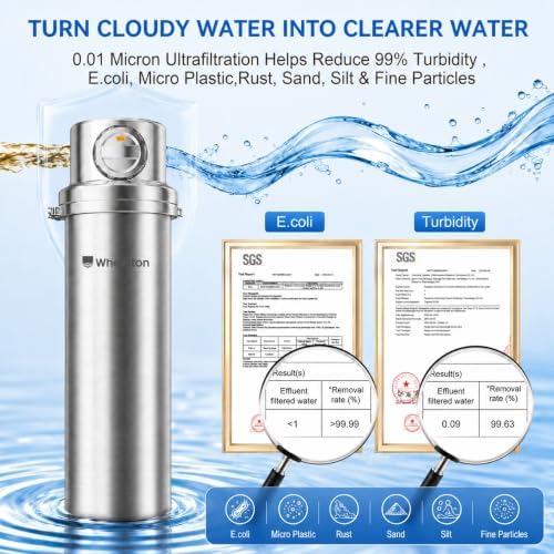 Whole House Water Filter 6-Year Backwash Filtration System Stainless Steel - Image 4