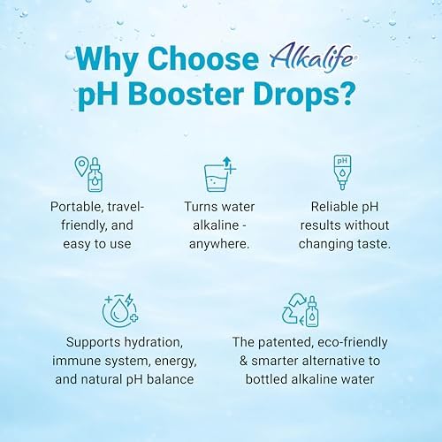 Alkalife Alkaline Water Drops, pH 10, 360 Servings, 1.25 oz, Electrolytes - Image 6
