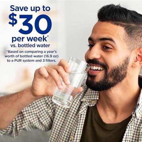 PUR Plus Faucet-Mount Water Filtration System, Lead-Reducing Filter, Grey - Image 3