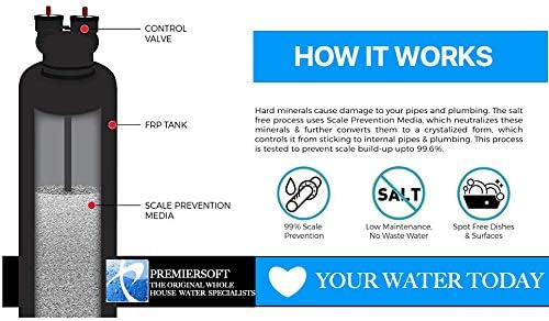 PREMIER Whole House Salt Free + Anti-Scale Water Softening & Conditioning System 15 GPM + 2 Water Pre-Filter System - Image 4