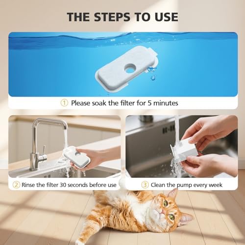 25+25 Pack Replacement Filters for PETLIBRO Dockstream Cat Water Fountain - Image 5