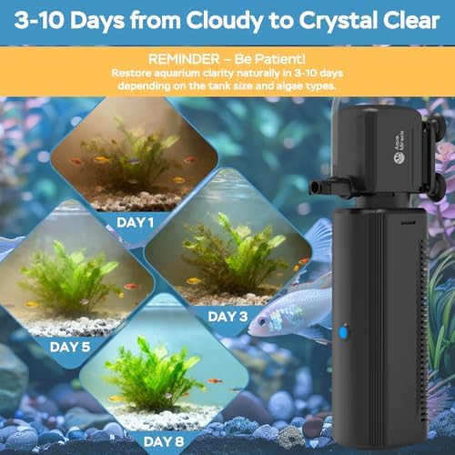 AquaMiracle 400GPH U -V Aquarium Filter with Timer for 80-200 Gal Fish Tank - Image 2