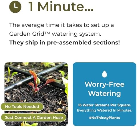 Garden Grid 3x6 | Watering System for Raised Garden Bed | Cornerless - Image 4