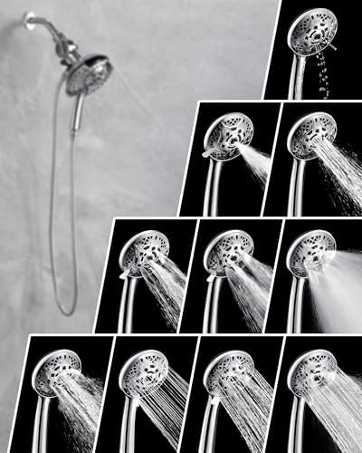 INAVAMZ 2 in 1 Shower Head with Handheld Combo High Pressure Chrome 2.5 GPM - Image 4