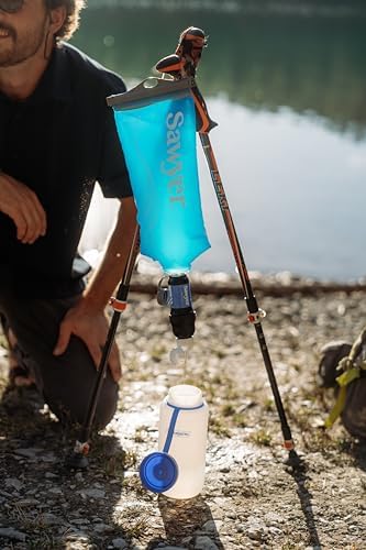 Sawyer Squeeze Water Filtration System, Cnoc Premium 2 Liter Bladder, Blue, Squeeze w/Cnoc 2 Liter Bladder (Pack of 4) - Image 7