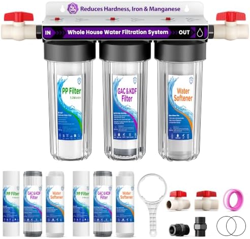 Whole House Water Softener System, 3-Stage Scale Removal & Water Softening by xinshuo