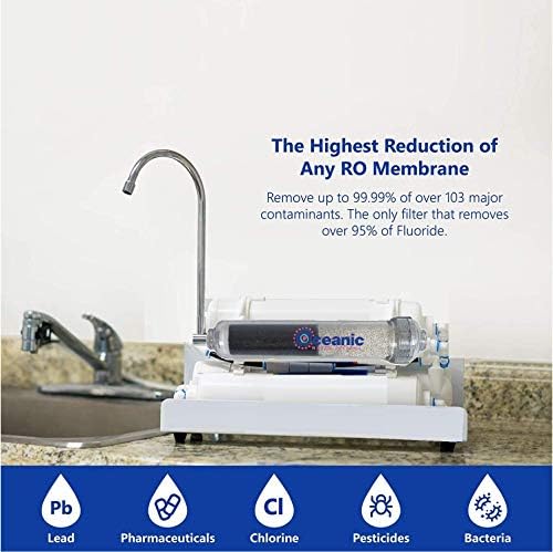 Portable Counter Top Alkaline Reverse Osmosis Water Filtration System - 100 GPD - Image 2