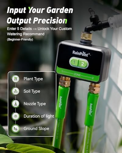 RainPoint 2-Zone WiFi Water Timer, Brass Inlet and Outlet, App Control - Image 6