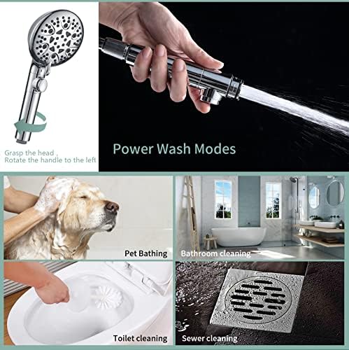 Handheld Shower Head with 79inch Extra Long Hose,ON OFF Switch. - Image 4