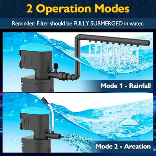 225GPH U - V Aquarium Filter Green Water Cleaning for 20-70 Gallon Tanks - Image 4