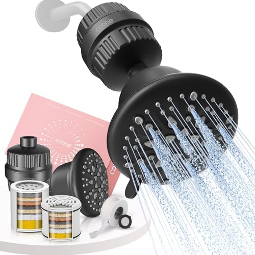 Cobbe Luxury Filtered Shower Head, 7 Spary with 16+20 Stages Filtration by Cobbe