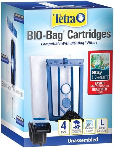 Tetra Whisper Bio-Bag Stay Clean, Large Filter Cartridge for Aquarium, 4 Ct by Tetra