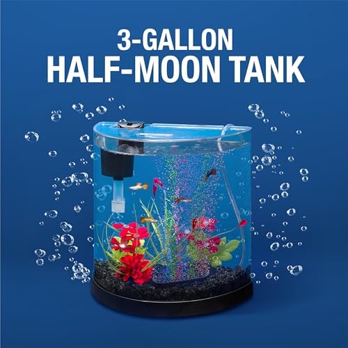 Tetra Half-Moon 3 Gallon Starter Fish Tank Kit - Image 3