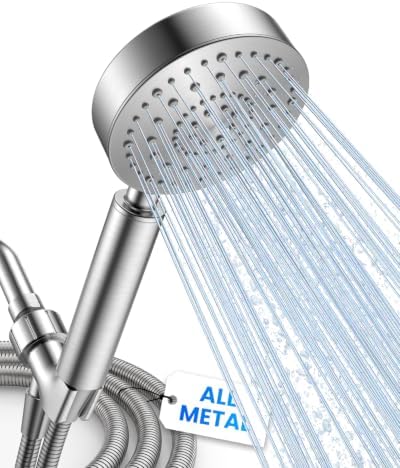 PWERAN Handheld Shower Head with 72" Hose, High Pressure Shower Heads by Sipaote