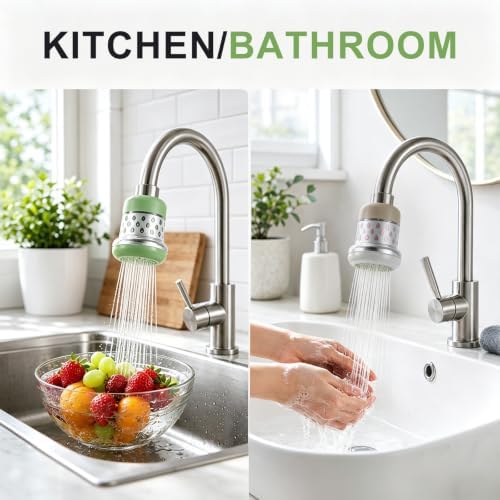 M METERXITY 2-Pack Mushroom Shaped Faucet Water Filter, Brown - Image 6
