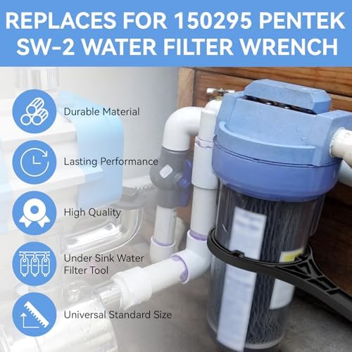 150295 SW-2 Water Filter Housing Wrench - 4.9 inch ID, Big Blue Filter Wrench Fits for Pentair Pentek/Everpure 4 3/4″ Standard Housings, American Plumber #152037/ww34, 10"x2.5" and 20"x2.5" Housings - Image 4
