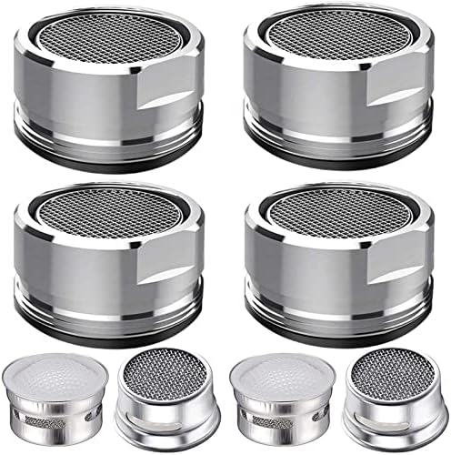 4Pcs Faucet Aerator 4 Pack Kitchen Sink Aerator Replacement Parts With Brass Housing 15/16 Inch Male Thread Aeratorwith gasket for kitchen and bathroom by MOILINJAEY