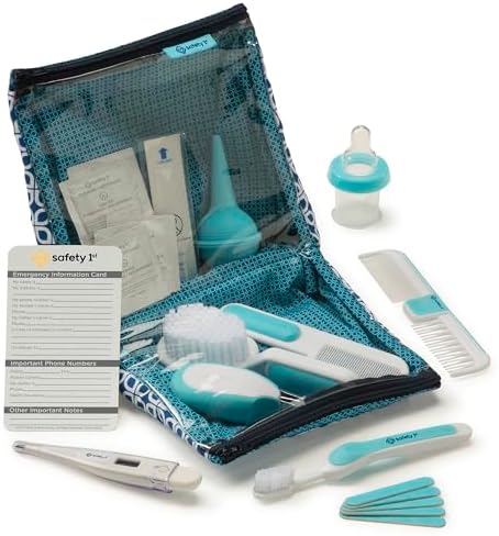 Safety 1st Deluxe Baby Healthcare and Grooming Kit, Arctic Blue, Newborn Baby Essentials, One Size, 25 Piece Set (Pack of 12) - Image 5