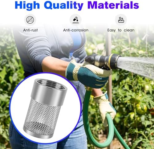 Garden Hose Strainer - 25MM Inlet Suction Strainer Mesh Filter Compatible with Livewell Pump Hose Water Filter for Irrigation Garden High Pressure Washer - 2 Pack - Image 6