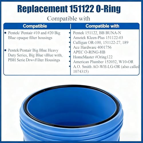 2PCS 151122 Water Filters O-Ring Compatible with Pentair Pentek Big Bule Water Filters Housings Buna-N - Image 5