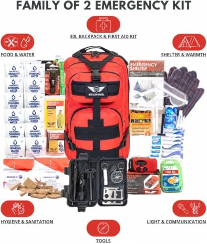 Stealth Angel Survival - 72 Hour Family Emergency Kit - 1-5 Person Survival Bag for Earthquakes, Hurricanes, and Other Natural Disasters - Image 5