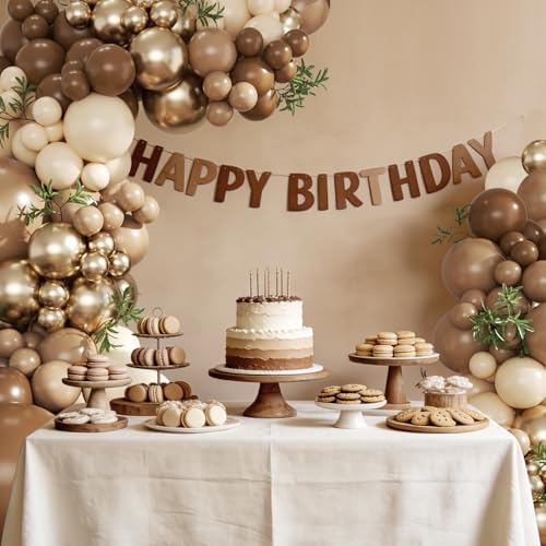 Brown Balloon Arch Kit for Bear Baby Shower Birthday Party Decorations - Image 3