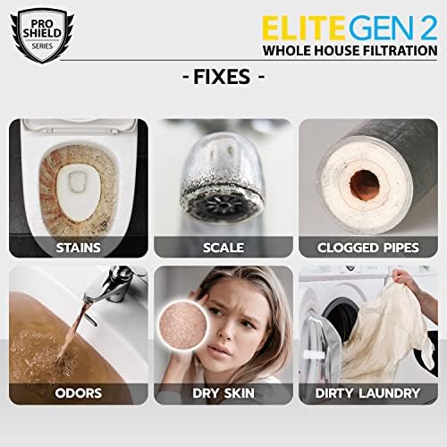 PRO+Aqua Elite GEN2 Whole House Replacement Filter Set, Heavy Metals Well Water - Sediment, KDF/Blend, Carbon Infused Cartridges FC-PK19-100E (GEN2 System + Filter Bundle) - Image 6