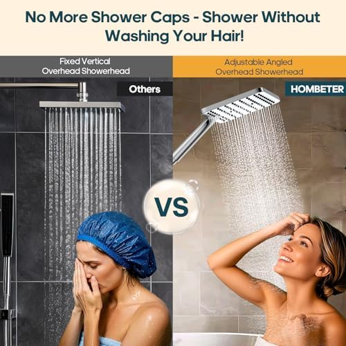 High Pressure Rain Shower Head with Handheld, Dual Shower Combo - Image 2
