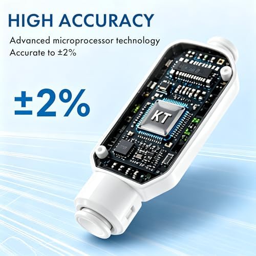 Inline TDS Water Quality Monitor,1/4"Quick Connect for Aquarium&RO (black) - Image 3