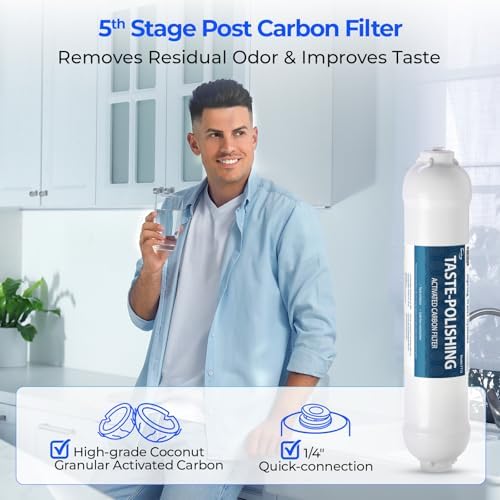 iSpring F31KU75 NSF Certified 3-Year Reverse Osmosis Water Filter Replacement Cartridge Set for 7-Stage 75 GPD RO Water Filtration Systems w/Alkaline Mineral & UV Filters Fits RCC7AK-UV, 31 Piece - Image 6