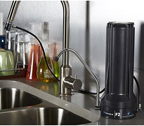 Home Master TMJRF2-BK Jr F2 Jr F2 Multi-stage Countertop Water Filter System, 500 gallon replaceable, Filters Fluoride Chlorine Chemicals Pesticides and more up to 93% - Image 2