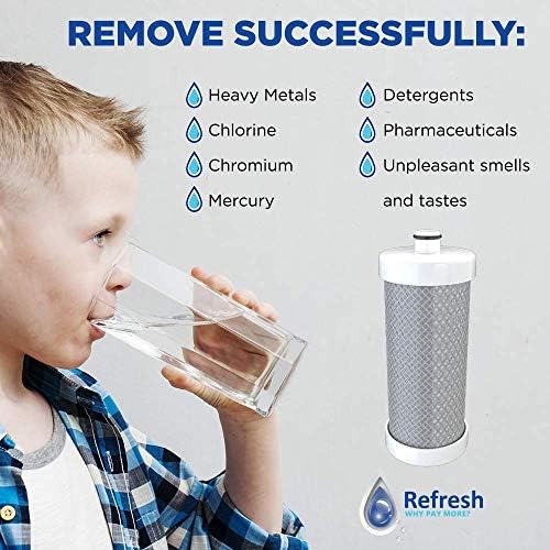 Refresh Refrigerator Water Filter Replacement for Frigidaire WF1CB, 6-Pack - Image 2