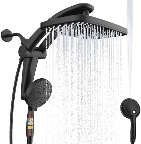 12-Inch High Pressure Rain Shower Head with Handheld Spray Combo, Magnetic by Razime
