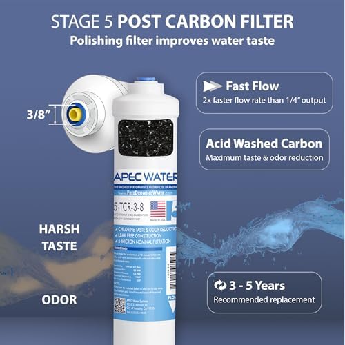 APEC Water FILTER-MAX90-38, RO Replacement Filter Set, US Made, 90 GPD - Image 6