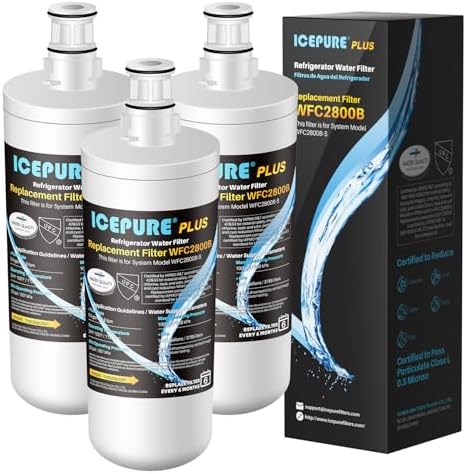 ICEPURE 3US-AF01 Under Sink Water Filter, Replacement for Standard 3US-AF01, 3US-AS01, Whirlpool WHCF-SRC, WHCF-SUFC, WHCF-SUF, 3 Pack by ICEPURE