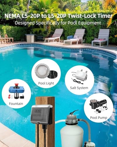 WiFi Pool Pump Timer,Twist-Lock NEMA L5-20R - Image 4