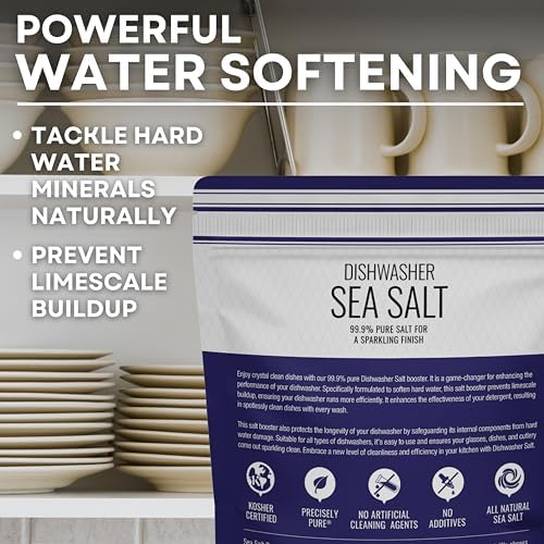 Sea Salt Superstore Dishwasher Salt, Natural Water Softener, 30 oz Bag - Image 4