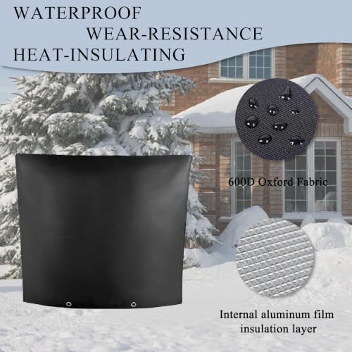 24"Wx24"H Backflow Preventer Insulation Cover, Sprinkler Covers for Outside - Image 3