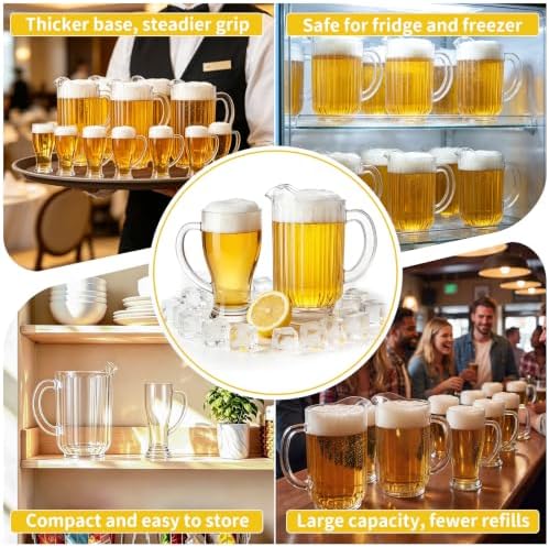 Plastic Beer Pitcher with Handle for Water Tea - Image 5