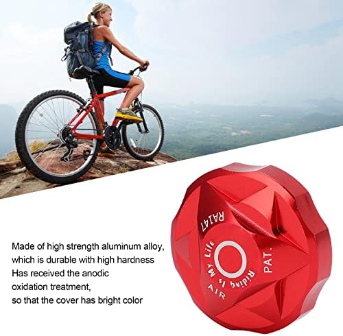 Buachois Bike Front Fork Cover, Suspension Cap, Front Fork Air Chamber Cover with 3 Washer, Shock Absorption Air Gas Shoulder Cover Valve Protector Parts for Mountain Bike Road Bike MTB Protection - Image 4