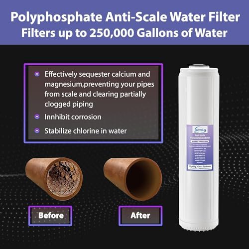 iSpring F2WGB22BDS 4.5" x 20" 2-Stage Whole House Water Filter - Image 4