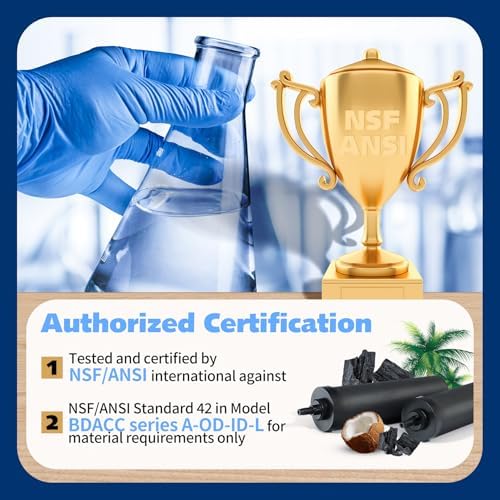NSF/ANSI 42&372 Certified Black Filters, Replacement for Berkey BB9-2 Purification Elements Filters, Compatible with Berkey Gravity Filter System, Travel, Large, Royal, Crown Series, 2 Pack - Image 2