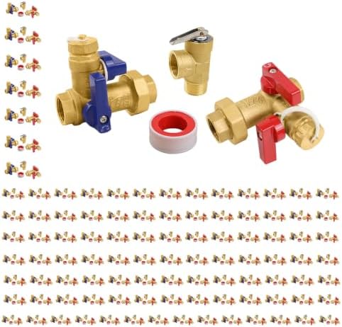 100 Sets Niikappu Tankless Water Heater Valve Kit 3/4" FIPxFIP(TOOL028-100) by Unknown