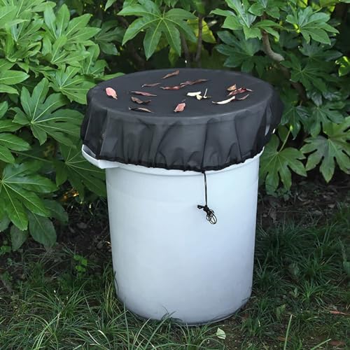 Mesh Cover with Drawstring Rain Screen for Leaf Filter, Water Buckets Tank Protector Outdoor Garden Mesh Screen, Household Use, Mesh Drawstring Sheet Filter (Diameter 95cm) - Image 5